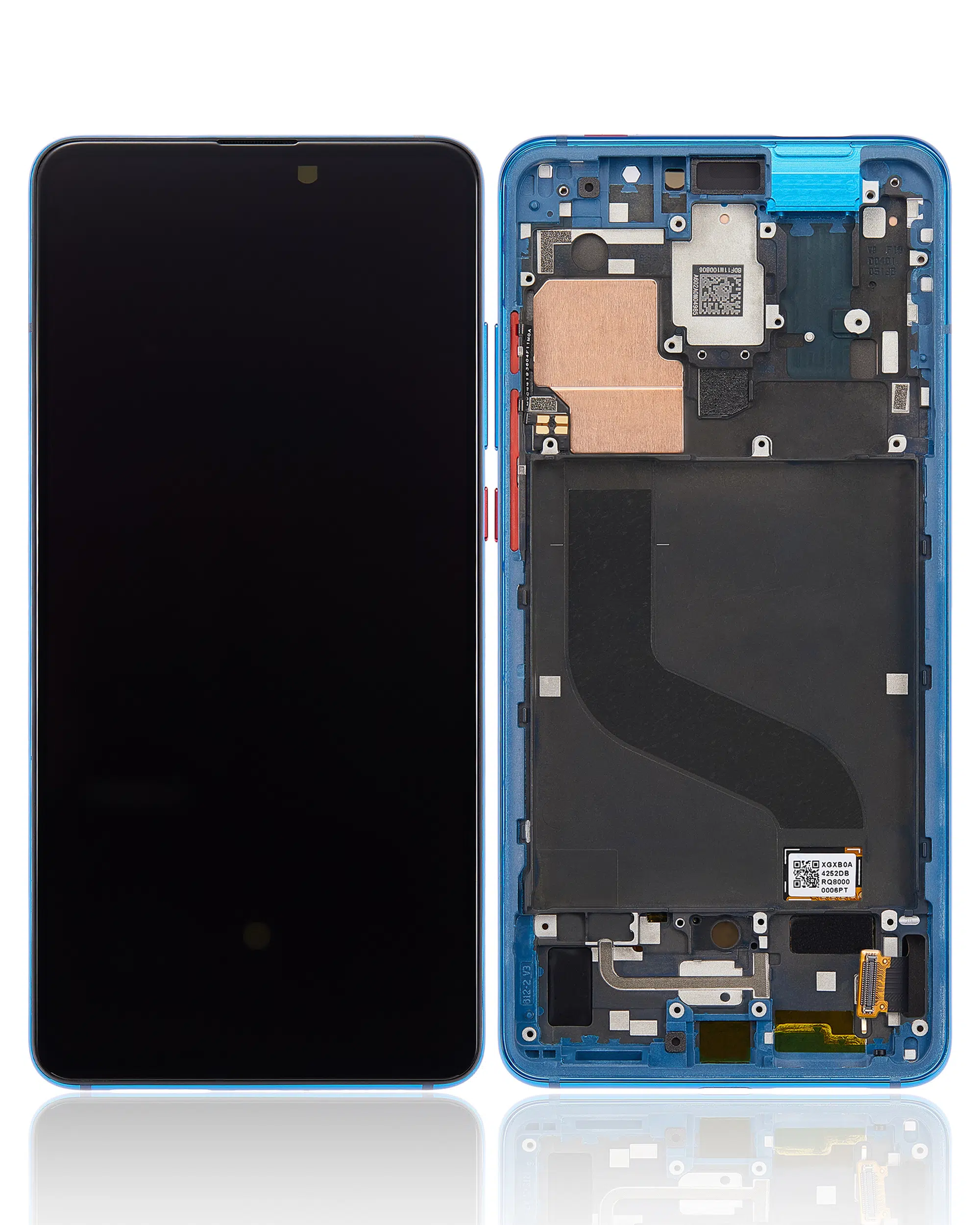 Xiaomi Redmi K20 İle Uyumlu Çerçeveli Ekran Dokunmatik (%100 Orijinal Ürün) (Buzul)