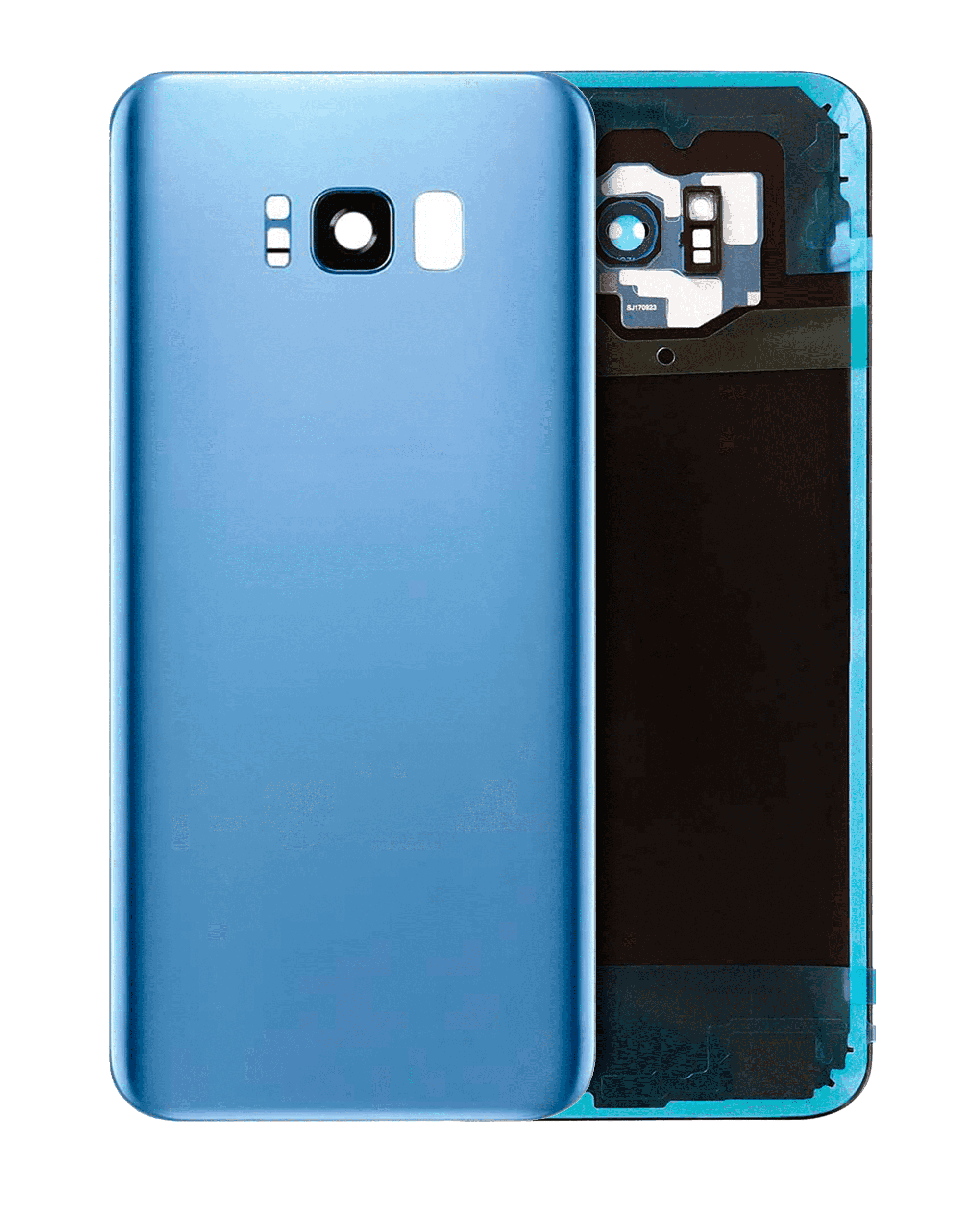 Samsung Galaxy S8 Plus İle Uyumlu Kamera Lensli Arka Kapak Camı (Logosuz) (Aftermarket Plus)... 