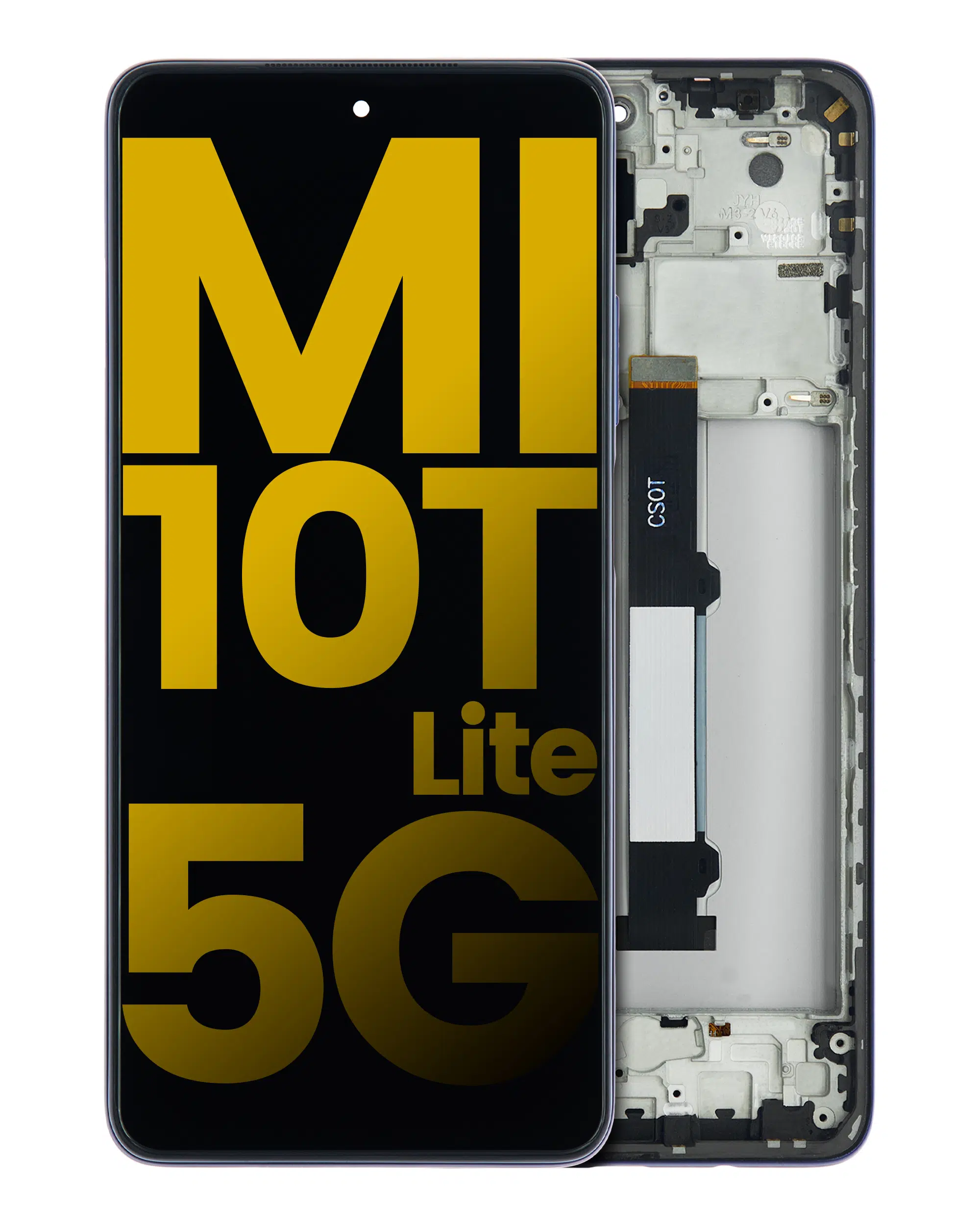 Xiaomi Mi 10T 5G Lite ile Uyumlu Çerçeveli Ekran Dokunmatik (Mavi) (%100 Orijinal Ürün)