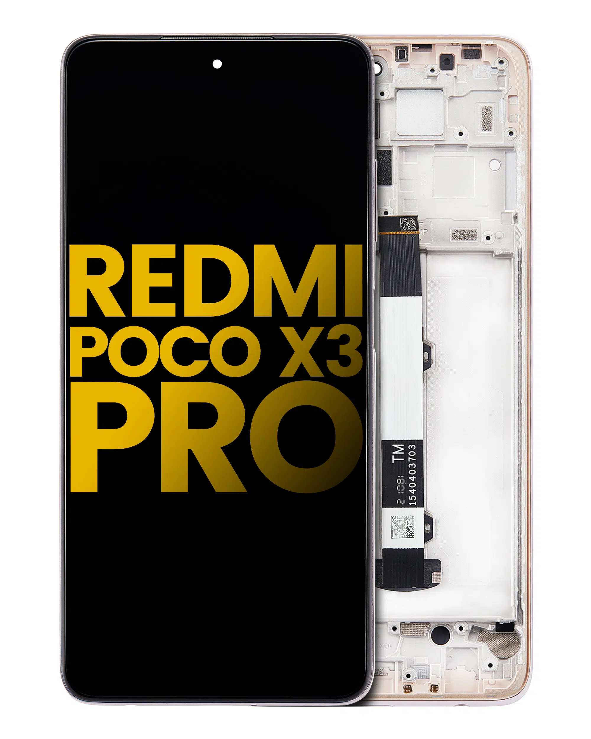 Xiaomi Poco x3 Pro İle Uyumlu Ekran Dokunmatik Çerçeveli Metal Bronz (%100 Orijinal Ürün)