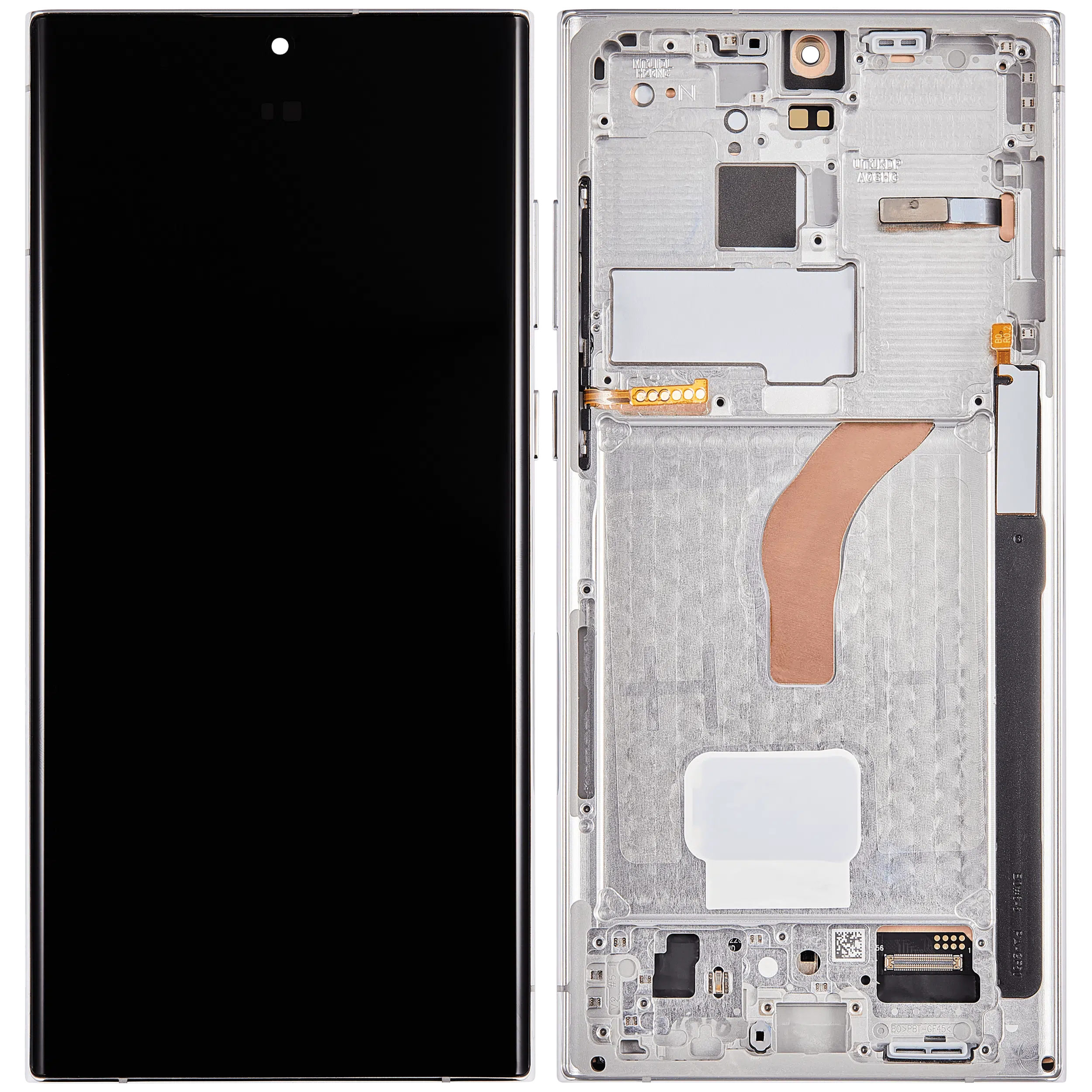 Samsung Galaxy S22 Ultra 5G (ABD ve Uluslararası Versiyon) İle Uyumlu Çerçeveli OLED Ekranı(Af... 