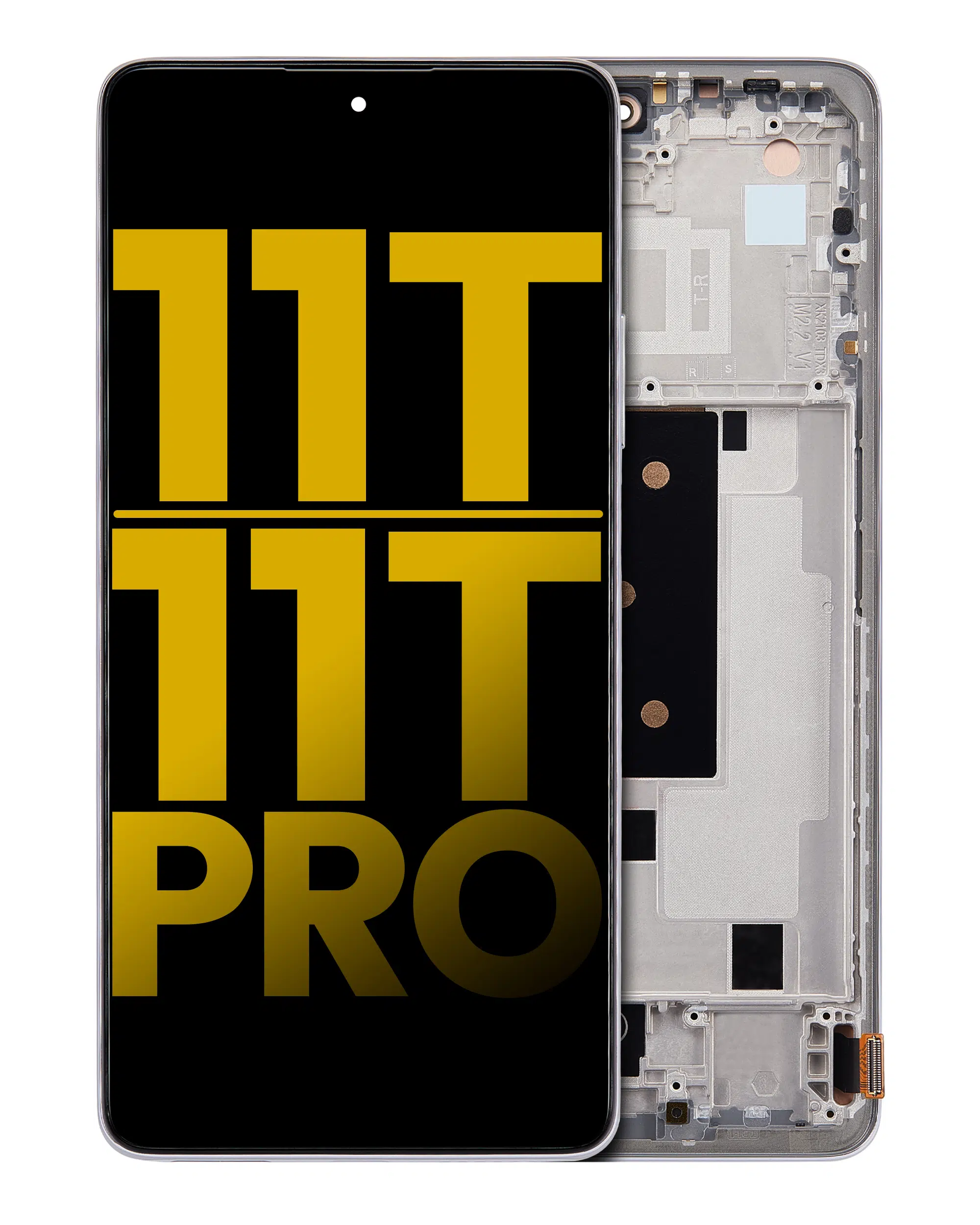 Xiaomi 11T Pro ile Uyumlu Çerçevesiz Ekran Dokunmatik (%100 Orijinal Ürün) (Ayışığı Beyazı)