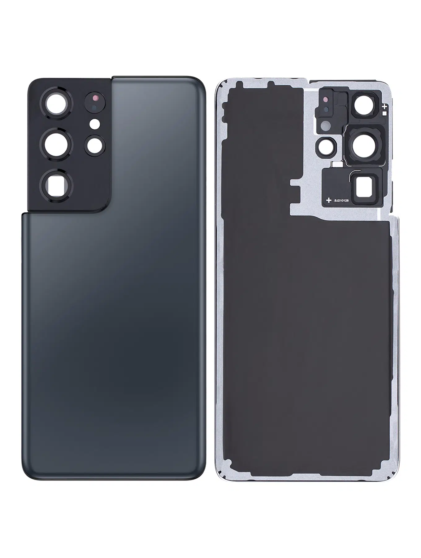 Samsung Galaxy S21 Ultra İle Uyumlu Kamera Lensli Arka Kapak Camı (Logosuz) (Satış Sonrası... 