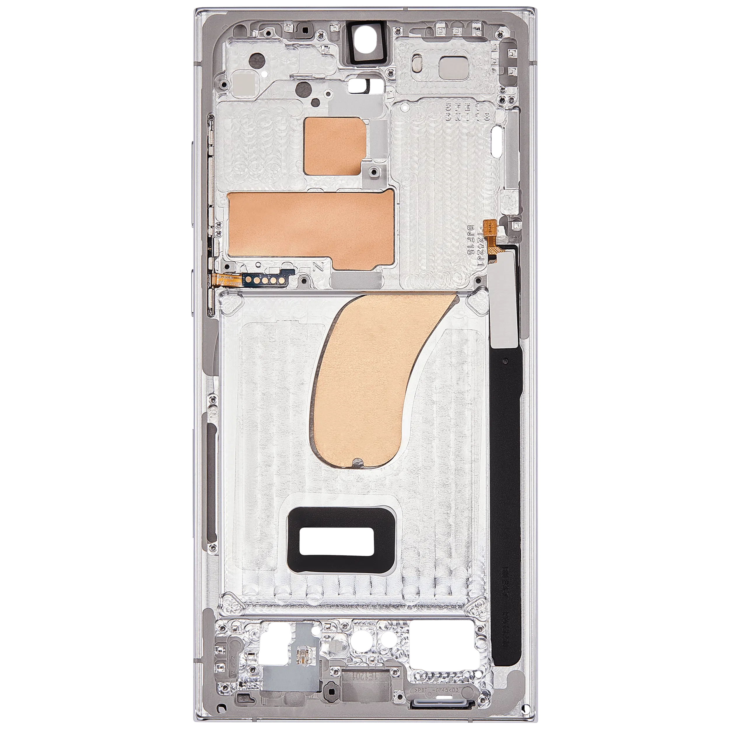 Samsung Galaxy S23 Ultra 5G (ABD ve Uluslararası Versiyon) ile Uyumlu Orta Çerçeve Muhafaza (Gök Mavisi ... 