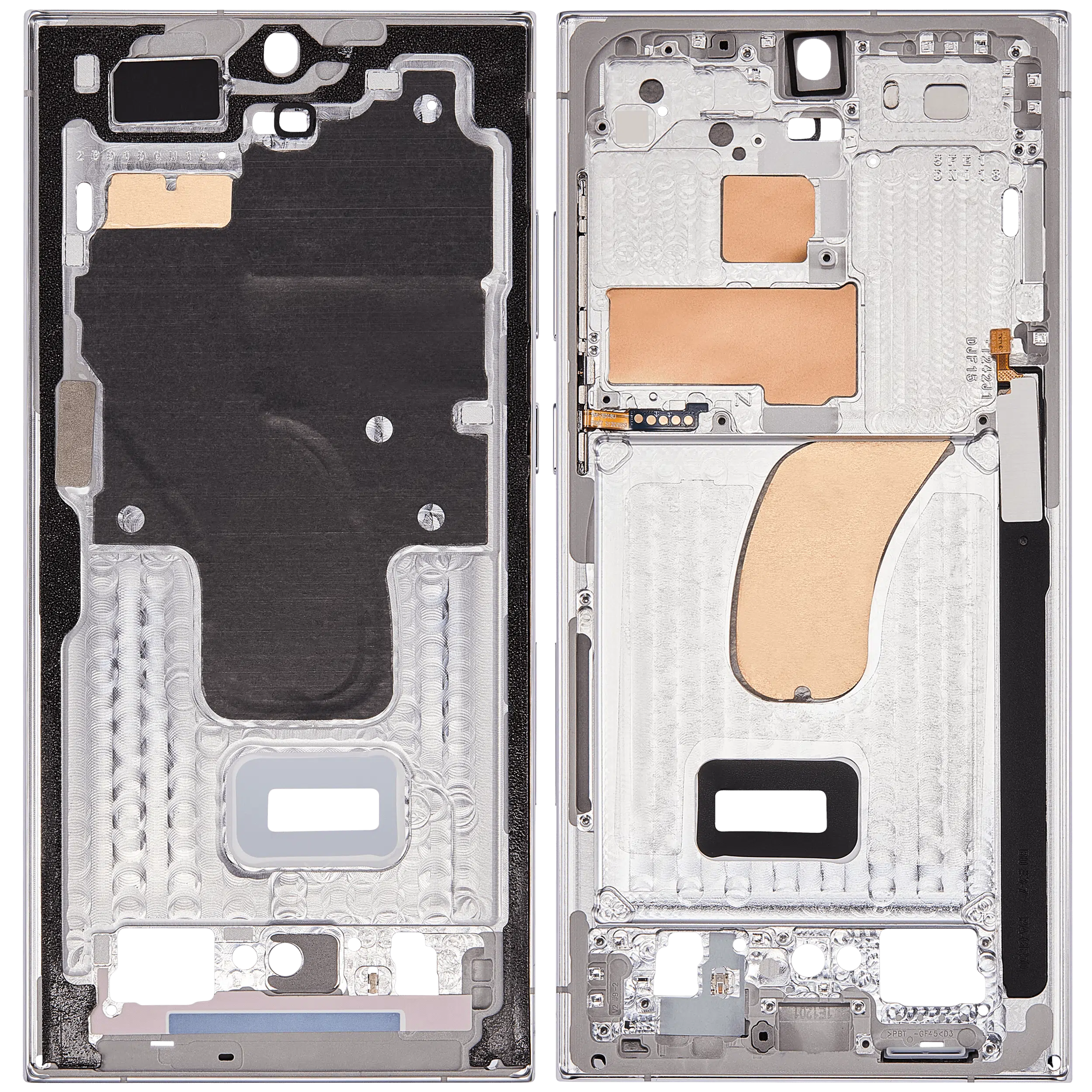 Samsung Galaxy S23 Ultra 5G (ABD ve Uluslararası Versiyon) ile Uyumlu Orta Çerçeve Muhafaza (Gök Mavisi ... 