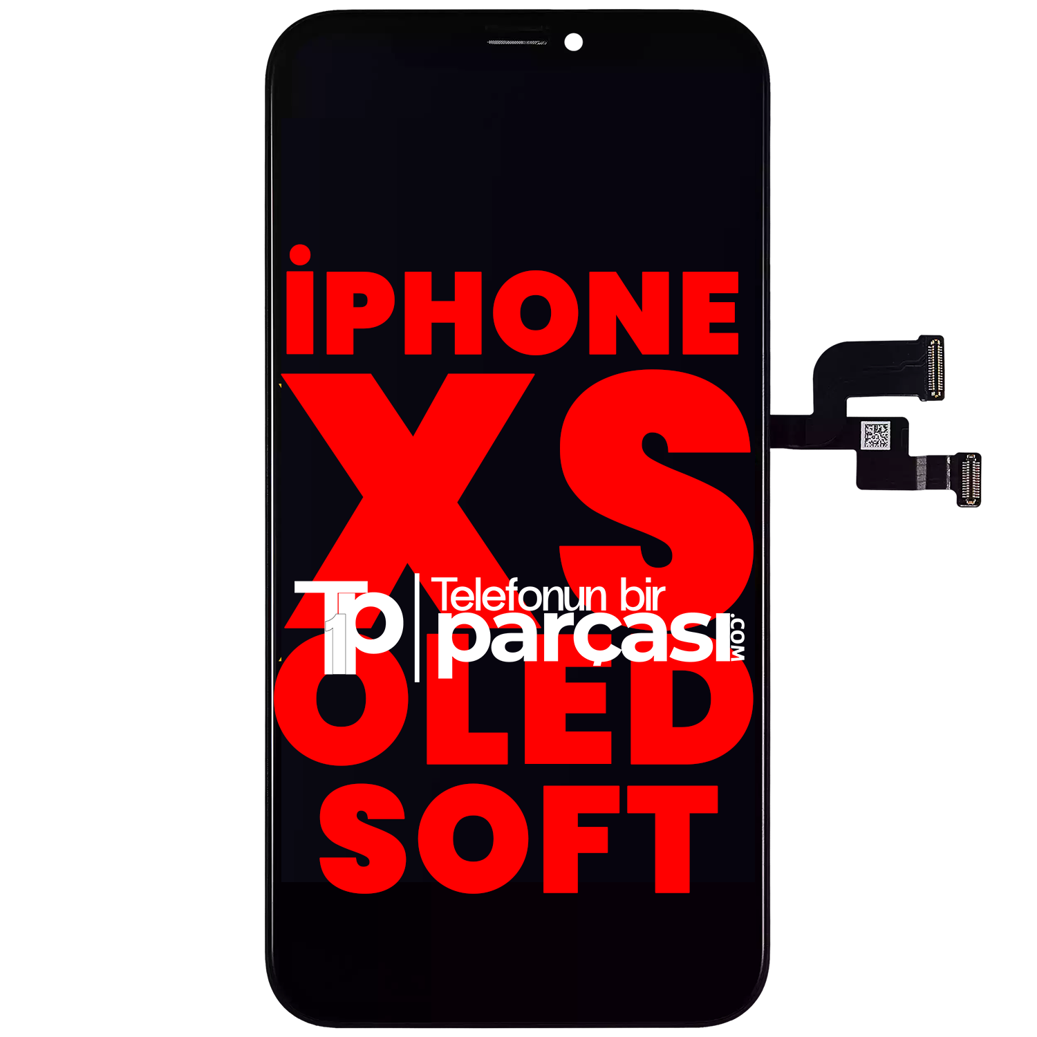 İphone Xs Ekran Dokunmatik Siyah %100 Oled Soft